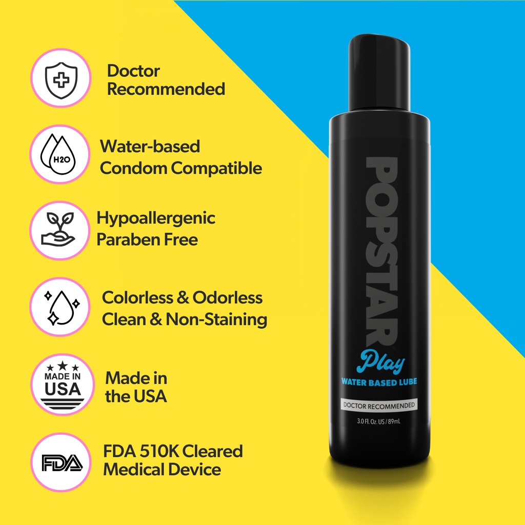 Popstar Play Water-Based Lube Benefits