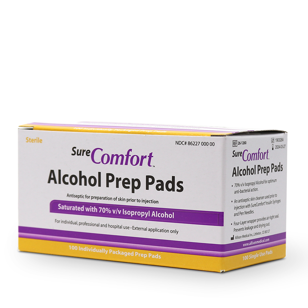 Alcohol Prep Pads (Box 100)