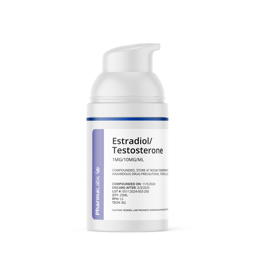 Estradiol/Testosterone Cream 1mg/10mg/mL