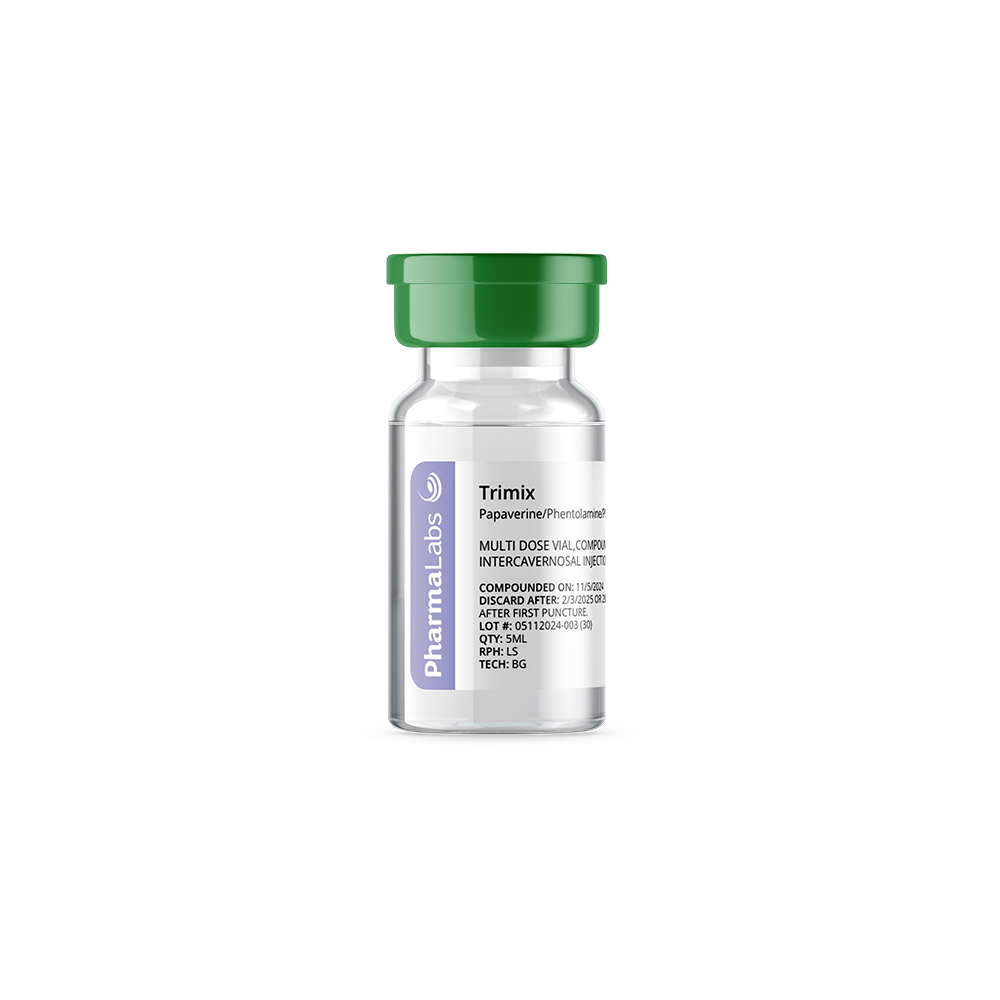 TRIMIX #6 ALPROSTADIL/PAPAVERINE/PHENTOLAMINE (2.5MCG/30MG/4MG)/ML-5ML INTRACAVERNOSAL