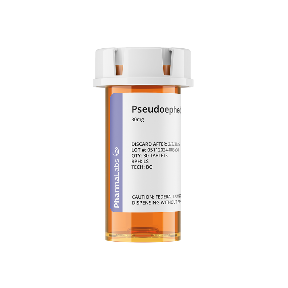 Pseudoephedrine 30mg - 1 Tablets