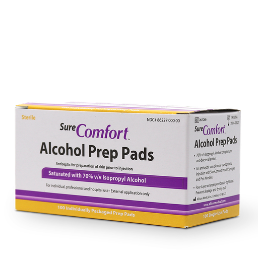 [Alcohol Prep Pads] Alcohol Prep Pads (Box 100)