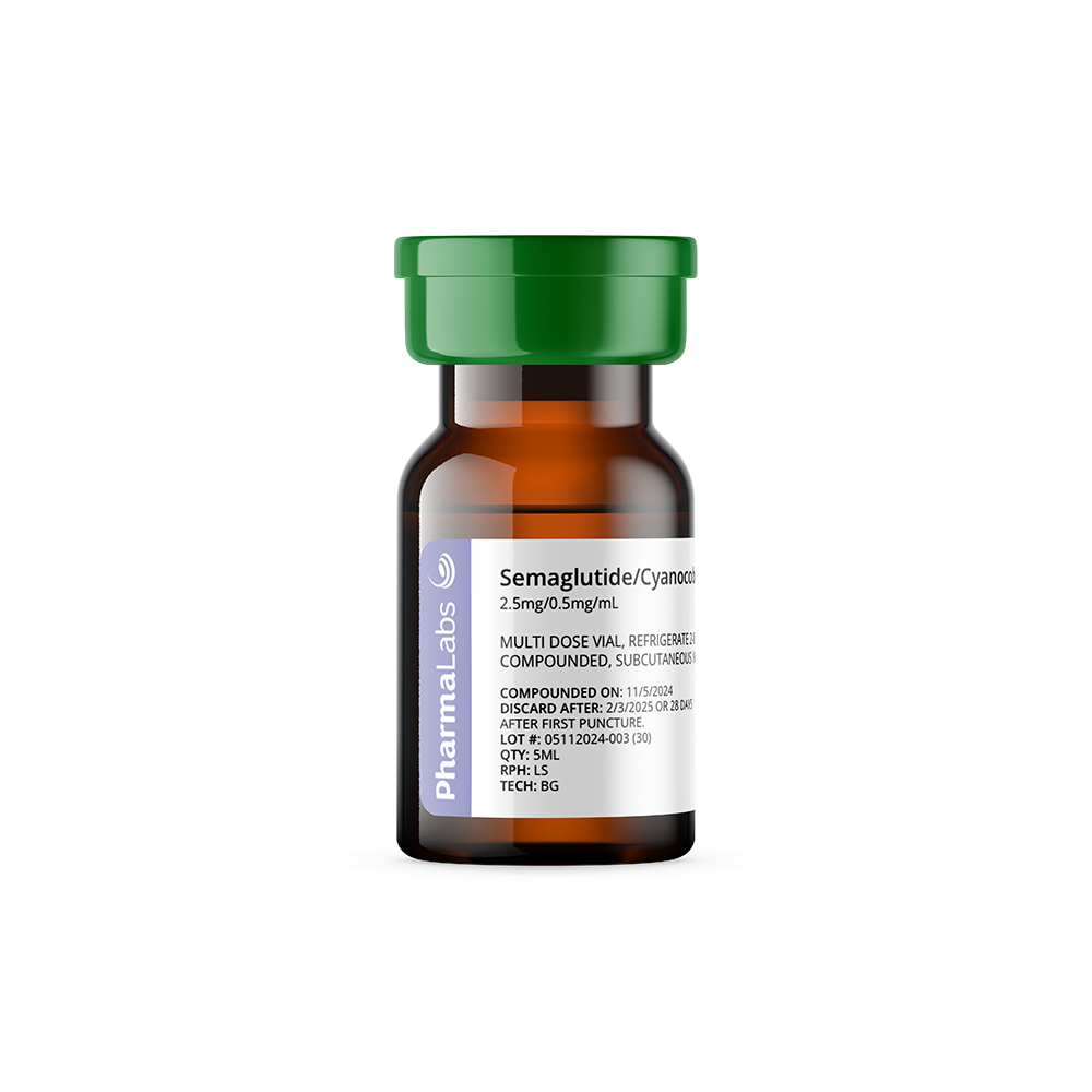 Semaglutide 2.5mg/mL + Cyanocobalamin 0.5mg/mL (3mL)